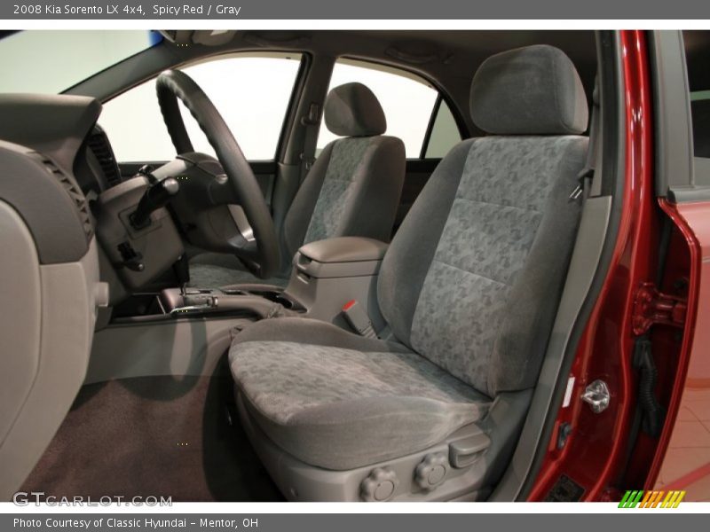 Spicy Red / Gray 2008 Kia Sorento LX 4x4