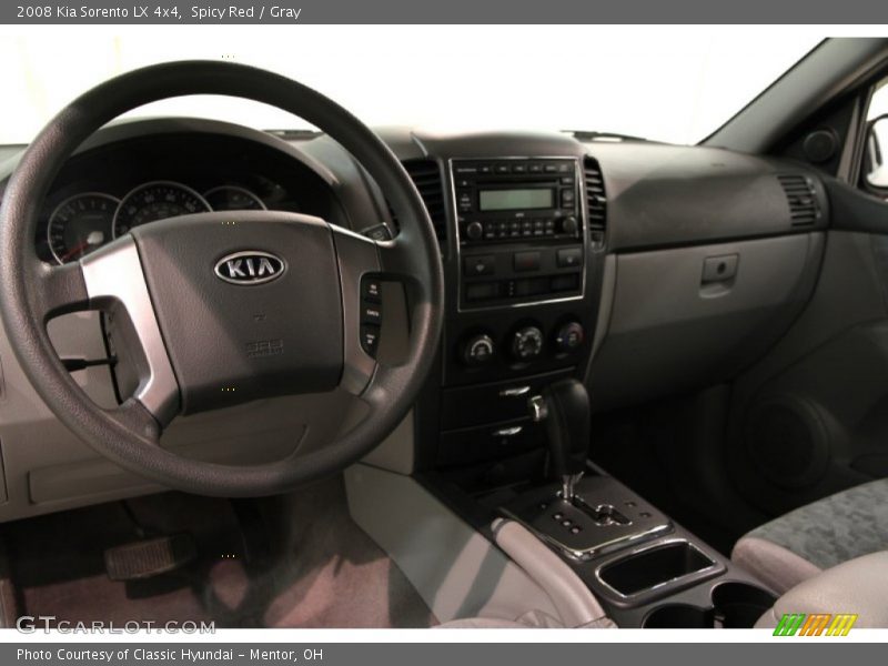 Spicy Red / Gray 2008 Kia Sorento LX 4x4
