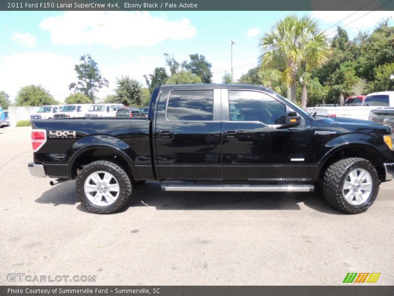 Ebony Black / Pale Adobe 2011 Ford F150 Lariat SuperCrew 4x4