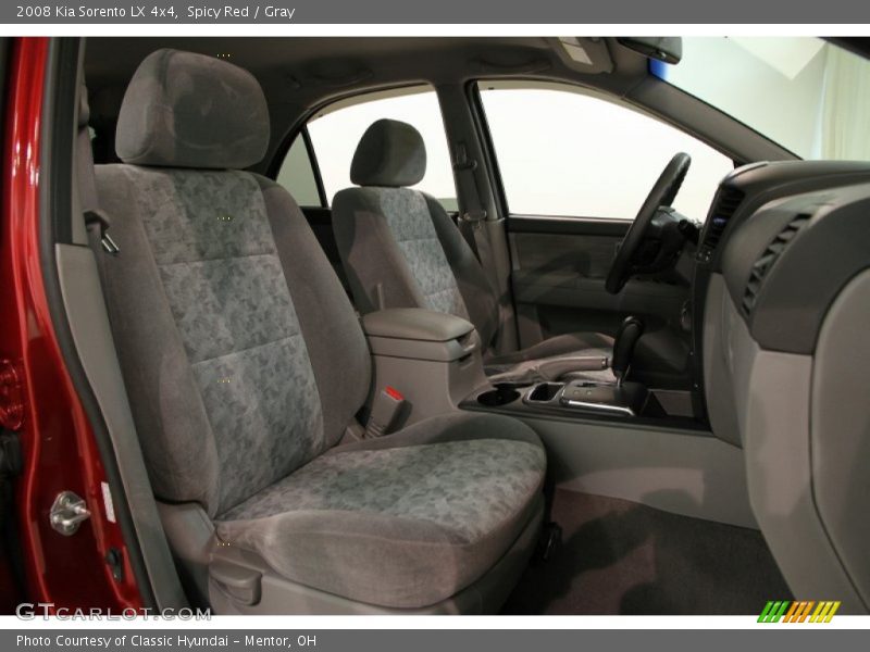 Spicy Red / Gray 2008 Kia Sorento LX 4x4
