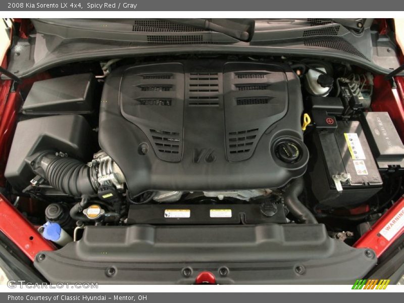Spicy Red / Gray 2008 Kia Sorento LX 4x4