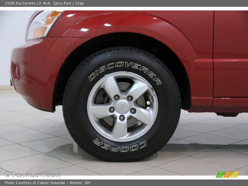 Spicy Red / Gray 2008 Kia Sorento LX 4x4