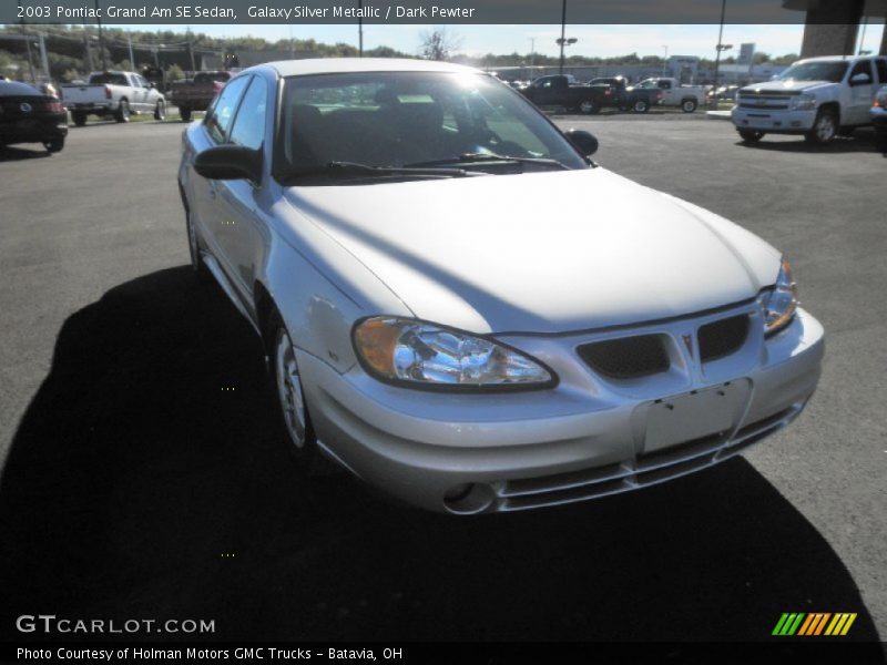 Galaxy Silver Metallic / Dark Pewter 2003 Pontiac Grand Am SE Sedan