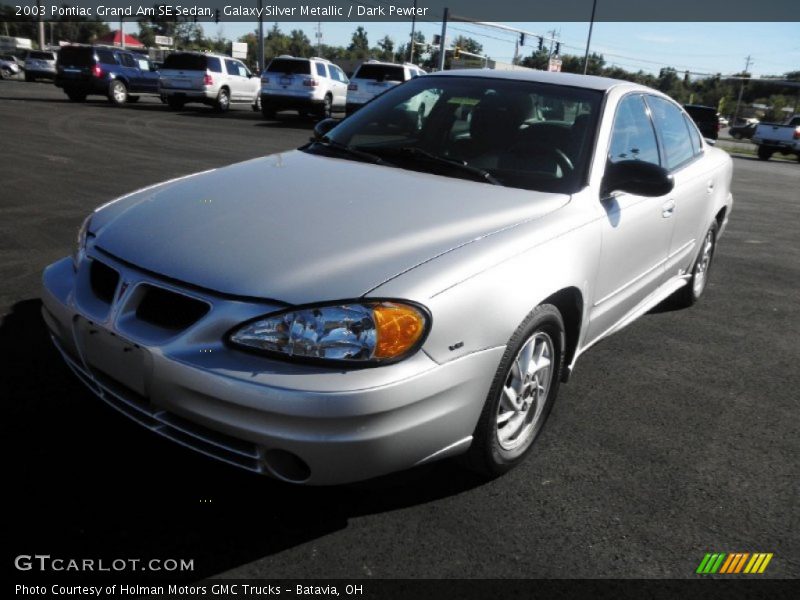 Galaxy Silver Metallic / Dark Pewter 2003 Pontiac Grand Am SE Sedan