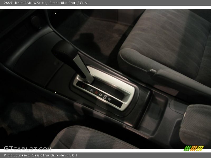 Eternal Blue Pearl / Gray 2005 Honda Civic LX Sedan