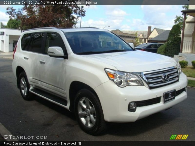 Starfire White Pearl / Sepia/Auburn Bubinga 2012 Lexus GX 460