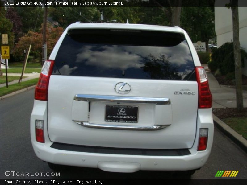 Starfire White Pearl / Sepia/Auburn Bubinga 2012 Lexus GX 460