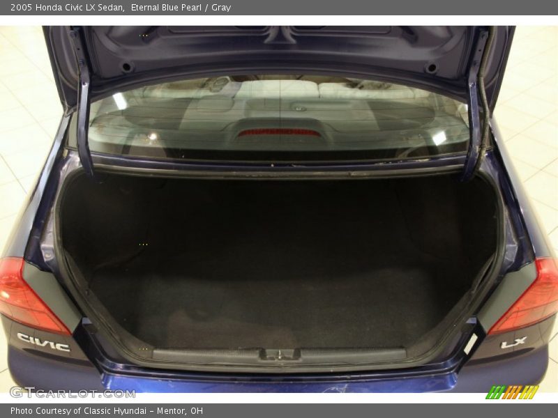 Eternal Blue Pearl / Gray 2005 Honda Civic LX Sedan