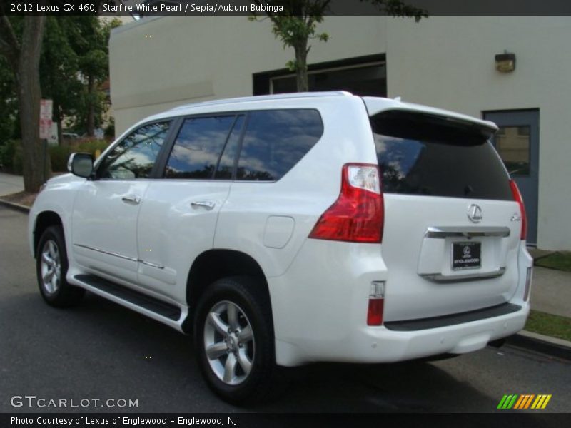 Starfire White Pearl / Sepia/Auburn Bubinga 2012 Lexus GX 460