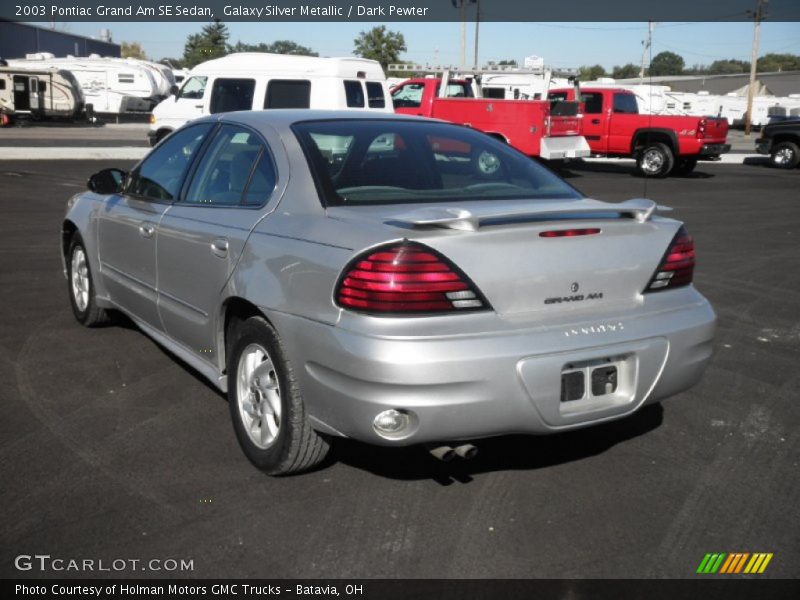 Galaxy Silver Metallic / Dark Pewter 2003 Pontiac Grand Am SE Sedan