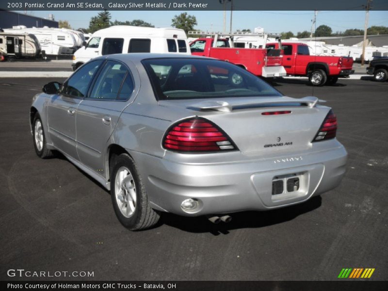 Galaxy Silver Metallic / Dark Pewter 2003 Pontiac Grand Am SE Sedan