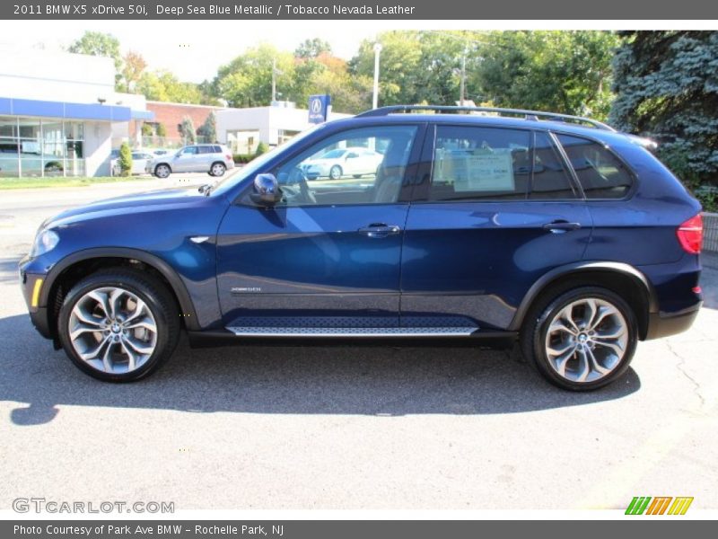 Deep Sea Blue Metallic / Tobacco Nevada Leather 2011 BMW X5 xDrive 50i