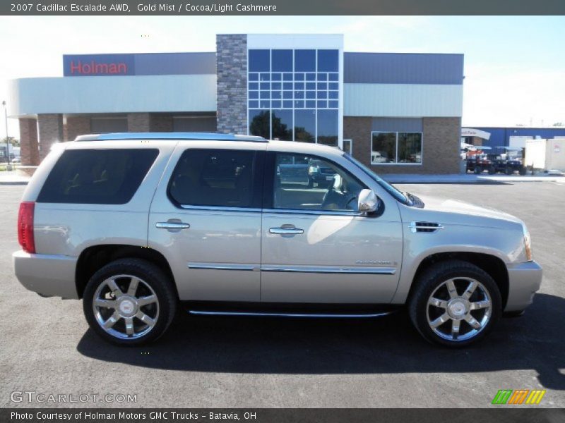 Gold Mist / Cocoa/Light Cashmere 2007 Cadillac Escalade AWD