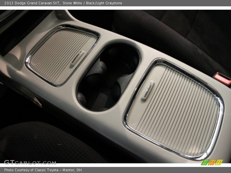 Stone White / Black/Light Graystone 2013 Dodge Grand Caravan SXT