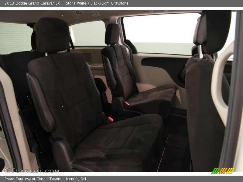 Stone White / Black/Light Graystone 2013 Dodge Grand Caravan SXT