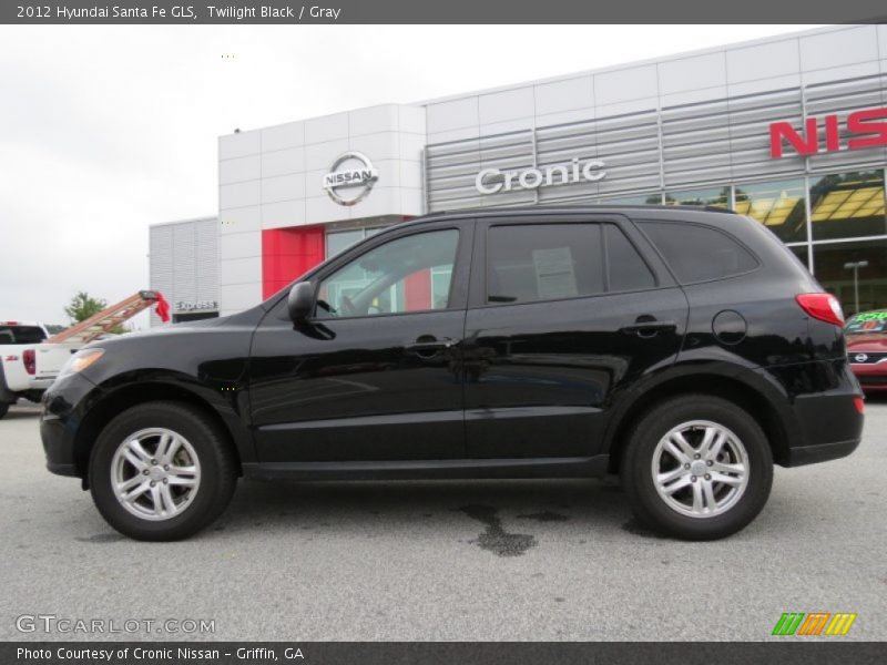 Twilight Black / Gray 2012 Hyundai Santa Fe GLS