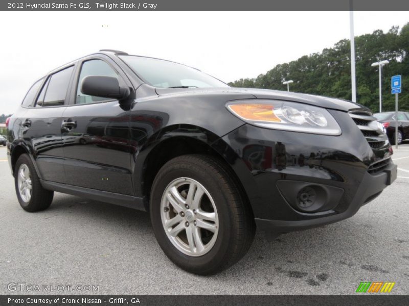 Twilight Black / Gray 2012 Hyundai Santa Fe GLS