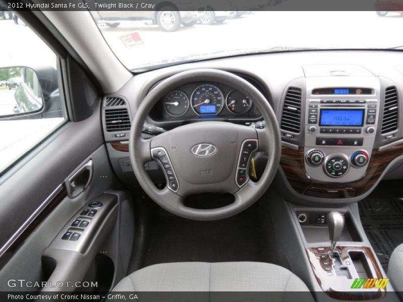 Twilight Black / Gray 2012 Hyundai Santa Fe GLS
