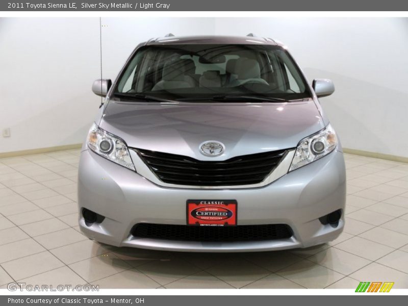 Silver Sky Metallic / Light Gray 2011 Toyota Sienna LE