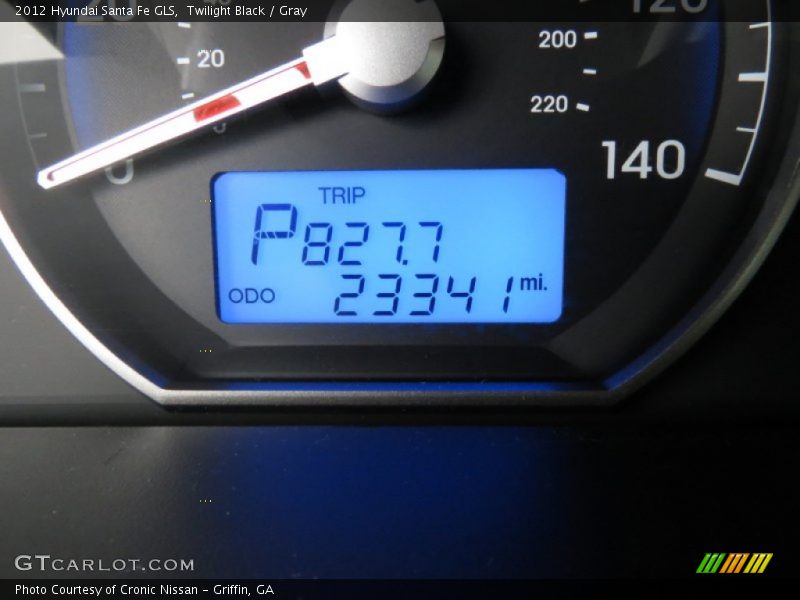 Twilight Black / Gray 2012 Hyundai Santa Fe GLS