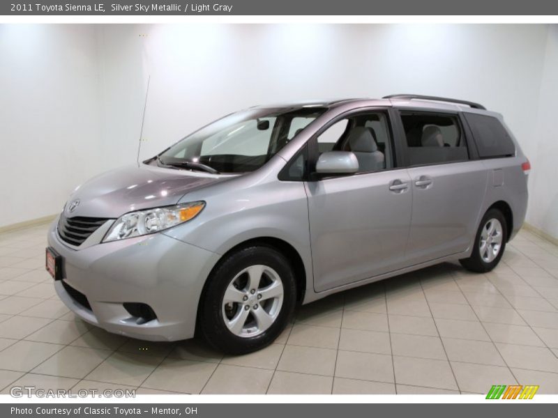 Silver Sky Metallic / Light Gray 2011 Toyota Sienna LE