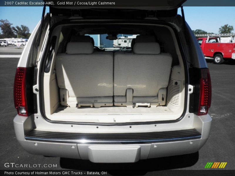 Gold Mist / Cocoa/Light Cashmere 2007 Cadillac Escalade AWD
