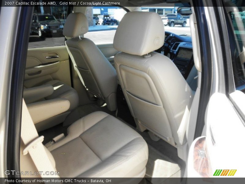 Gold Mist / Cocoa/Light Cashmere 2007 Cadillac Escalade AWD