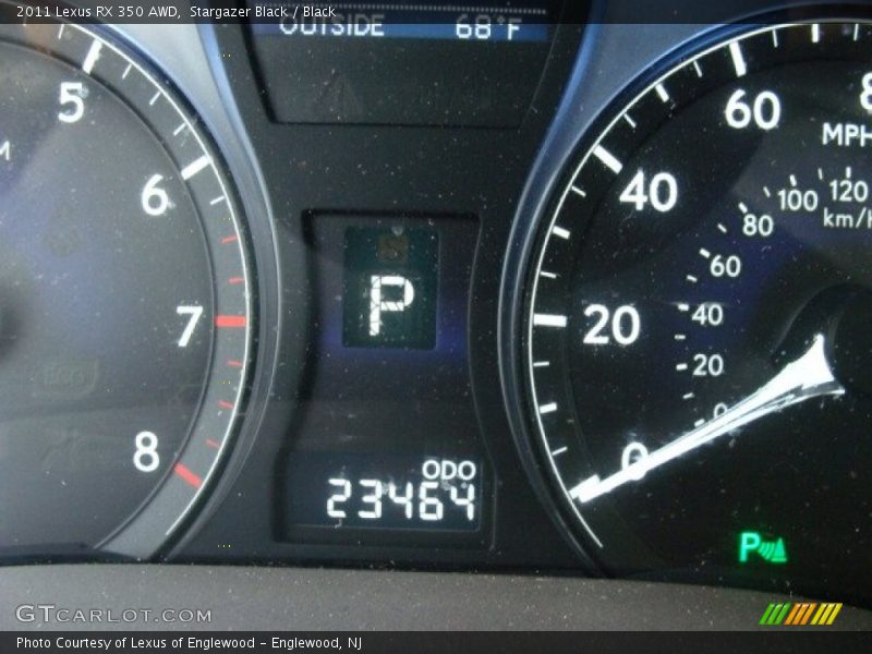 Stargazer Black / Black 2011 Lexus RX 350 AWD