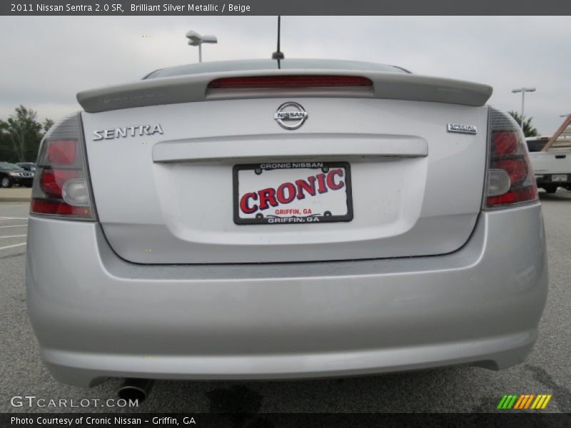 Brilliant Silver Metallic / Beige 2011 Nissan Sentra 2.0 SR
