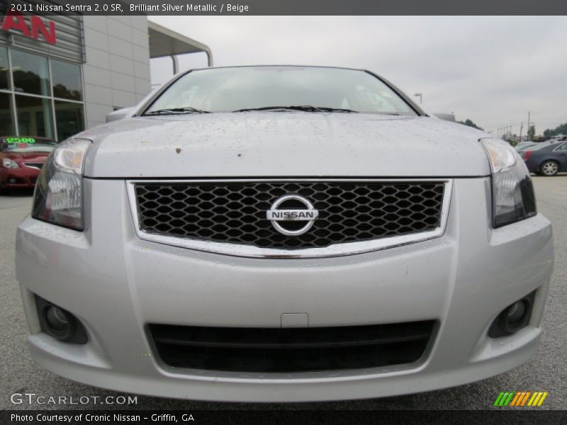 Brilliant Silver Metallic / Beige 2011 Nissan Sentra 2.0 SR