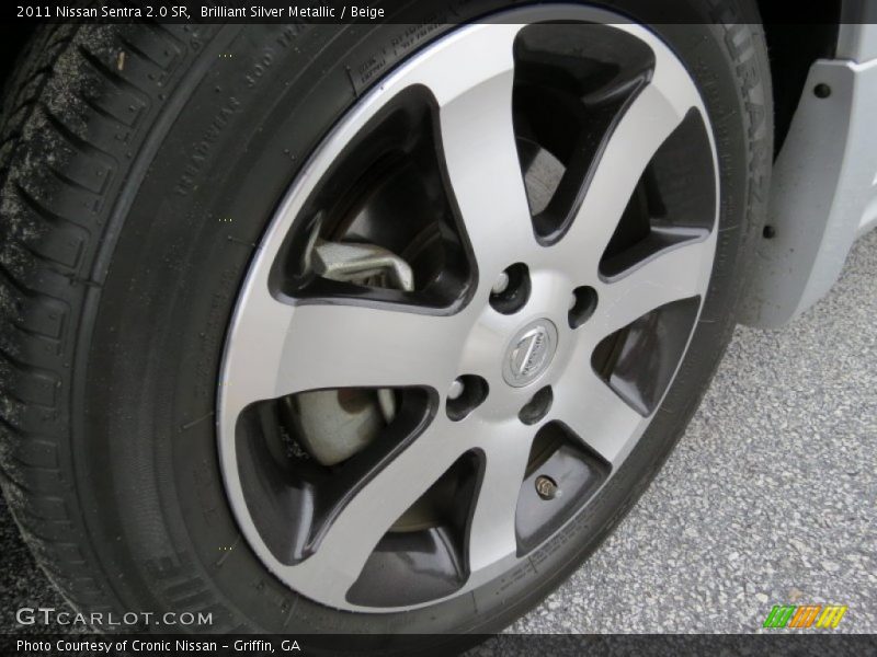 Brilliant Silver Metallic / Beige 2011 Nissan Sentra 2.0 SR