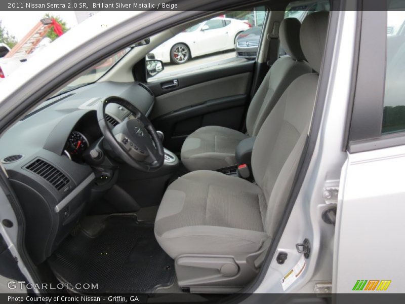 Brilliant Silver Metallic / Beige 2011 Nissan Sentra 2.0 SR