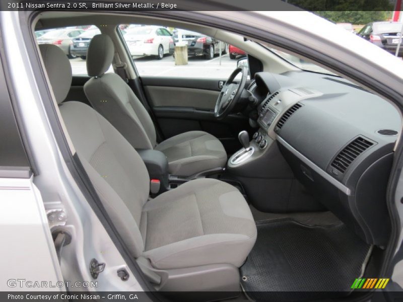 Brilliant Silver Metallic / Beige 2011 Nissan Sentra 2.0 SR