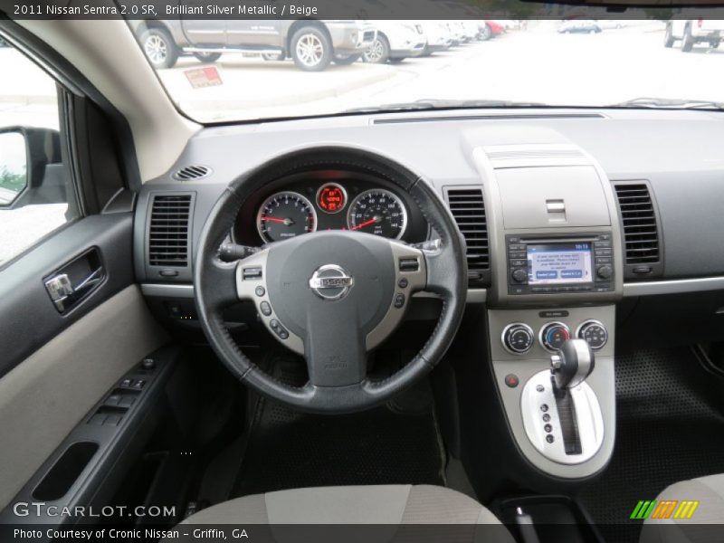 Brilliant Silver Metallic / Beige 2011 Nissan Sentra 2.0 SR