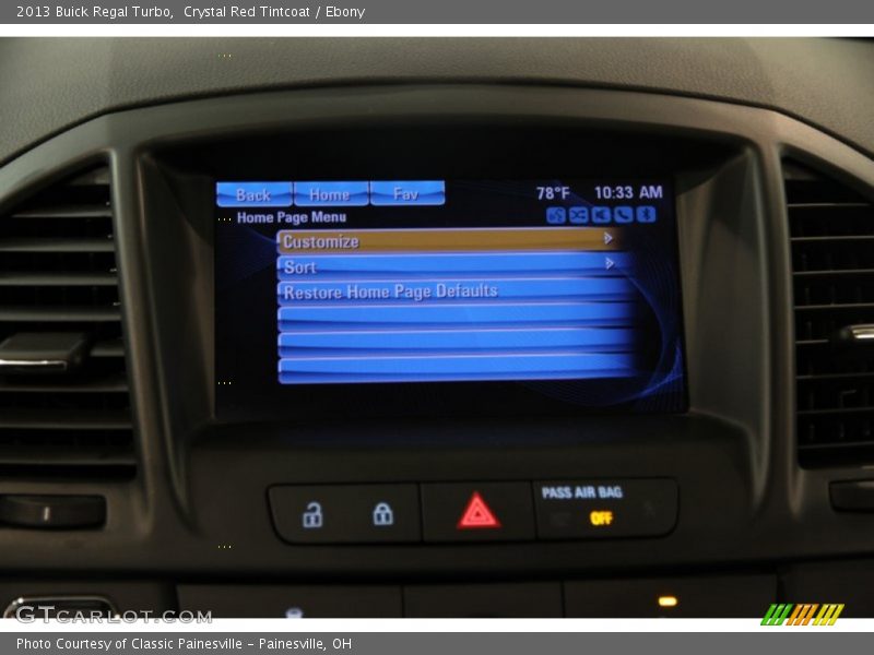 Crystal Red Tintcoat / Ebony 2013 Buick Regal Turbo