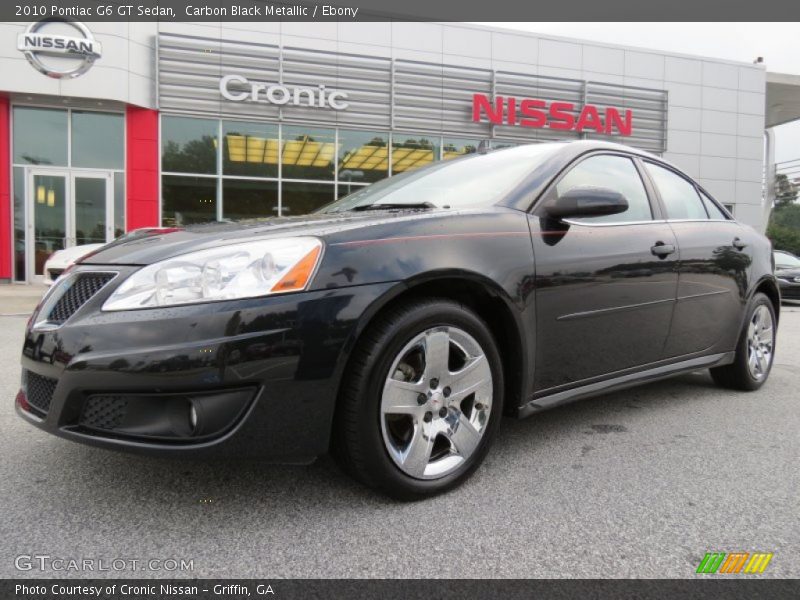 Carbon Black Metallic / Ebony 2010 Pontiac G6 GT Sedan