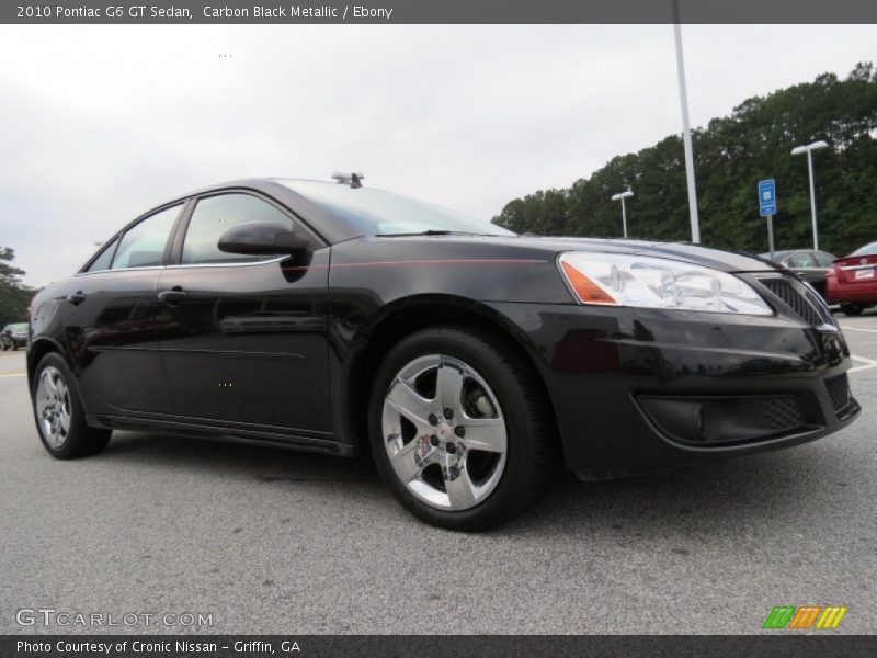 Carbon Black Metallic / Ebony 2010 Pontiac G6 GT Sedan