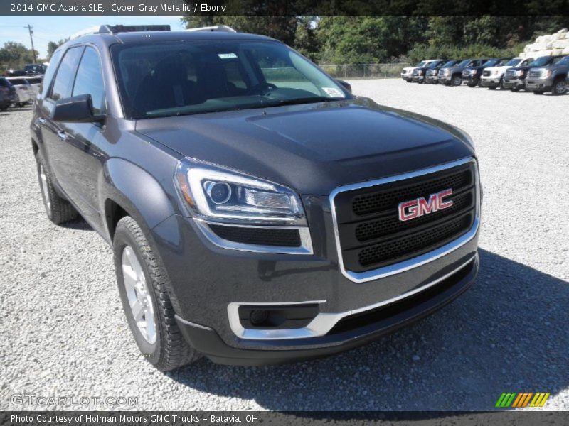 Cyber Gray Metallic / Ebony 2014 GMC Acadia SLE