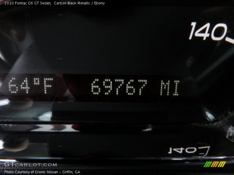 Carbon Black Metallic / Ebony 2010 Pontiac G6 GT Sedan