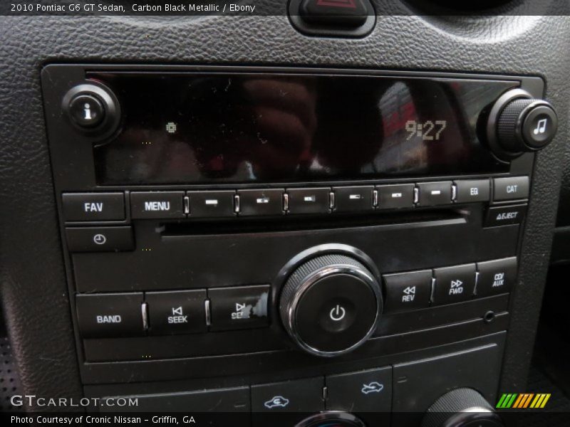 Carbon Black Metallic / Ebony 2010 Pontiac G6 GT Sedan