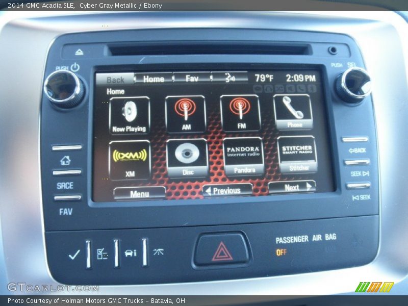 Cyber Gray Metallic / Ebony 2014 GMC Acadia SLE
