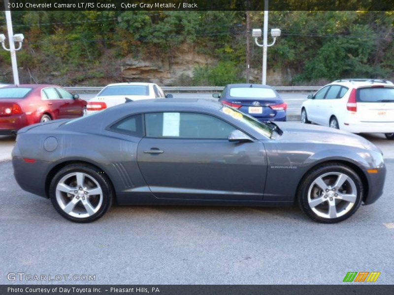 Cyber Gray Metallic / Black 2010 Chevrolet Camaro LT/RS Coupe