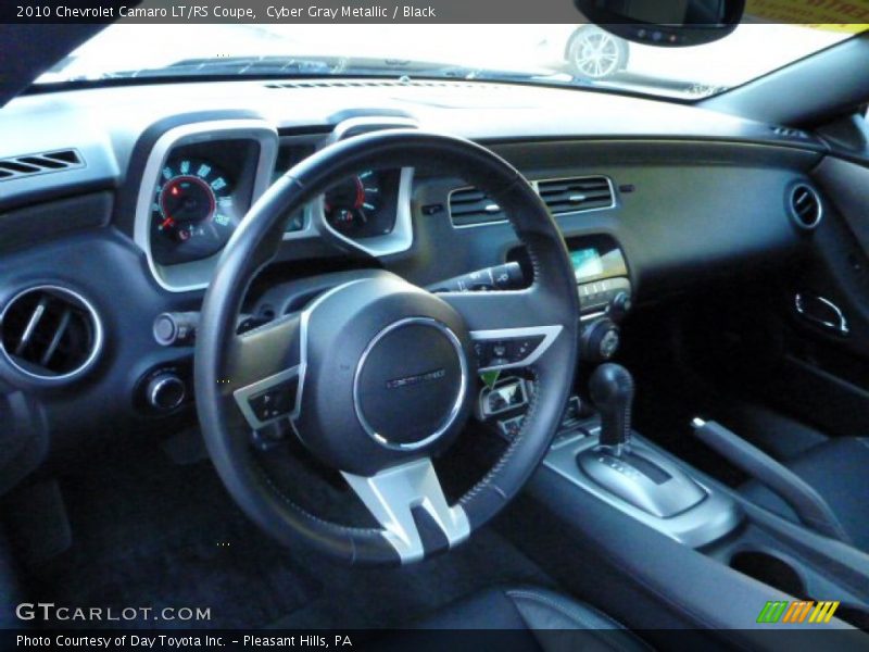 Cyber Gray Metallic / Black 2010 Chevrolet Camaro LT/RS Coupe