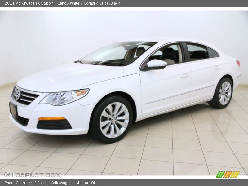 Candy White / Cornsilk Beige/Black 2011 Volkswagen CC Sport