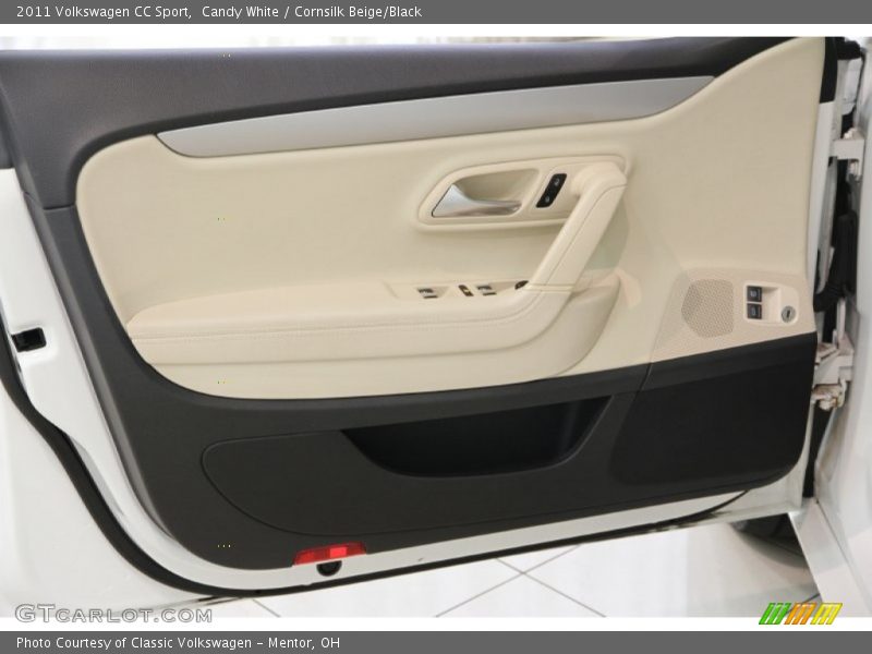 Candy White / Cornsilk Beige/Black 2011 Volkswagen CC Sport