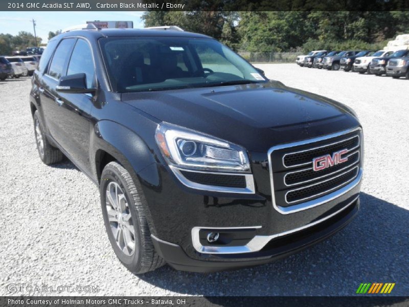 Carbon Black Metallic / Ebony 2014 GMC Acadia SLT AWD