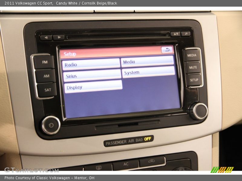 Candy White / Cornsilk Beige/Black 2011 Volkswagen CC Sport