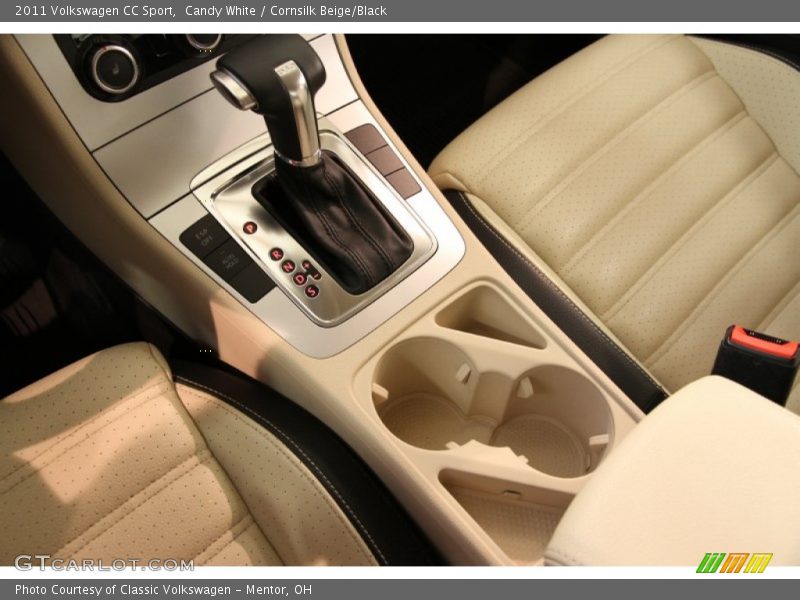 Candy White / Cornsilk Beige/Black 2011 Volkswagen CC Sport