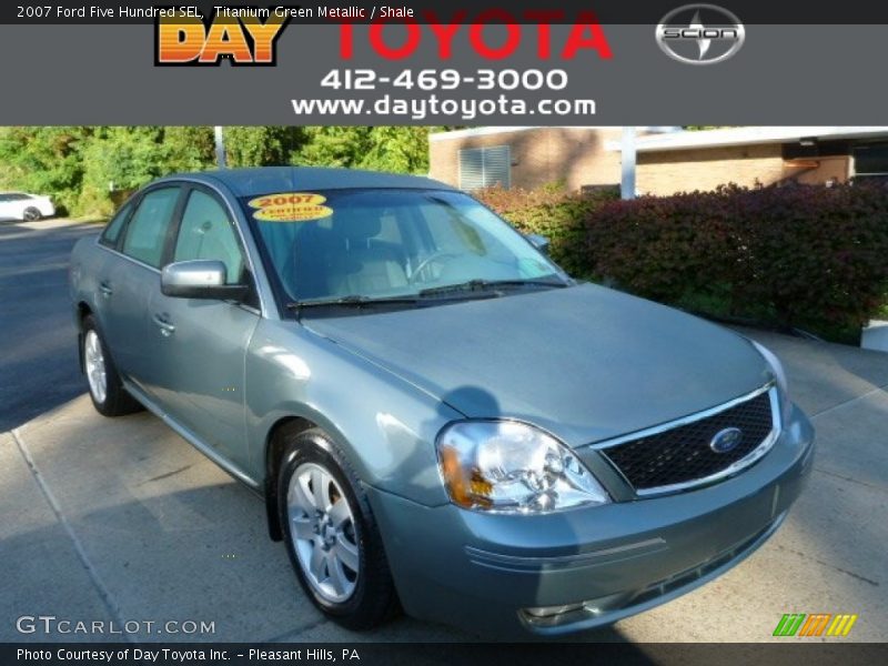 Titanium Green Metallic / Shale 2007 Ford Five Hundred SEL
