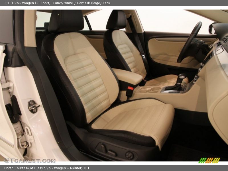 Candy White / Cornsilk Beige/Black 2011 Volkswagen CC Sport